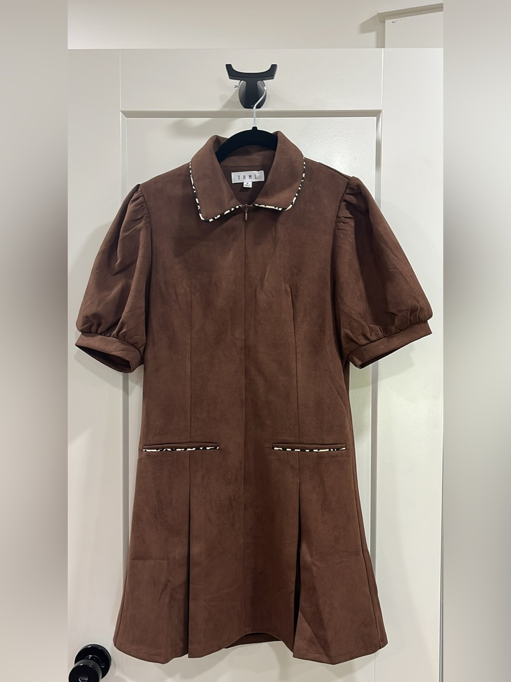THML Faux Suede Mini Dress